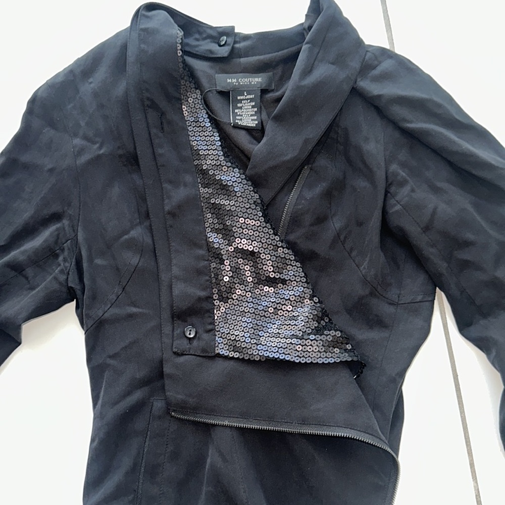 Black Jacket With Black Sequin Lining. - image 4